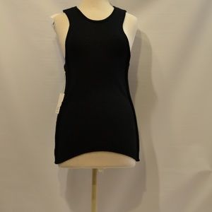 NWT ROI BLACK SLEEVELESS CUT OUT KNIT TOP SIZE S